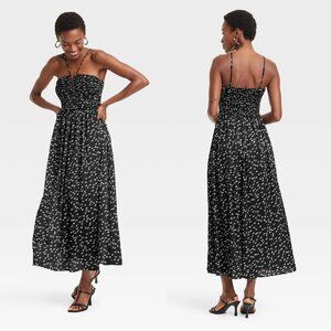 Medium - Womens Maxi Sundress - A New Day - Black White Floral